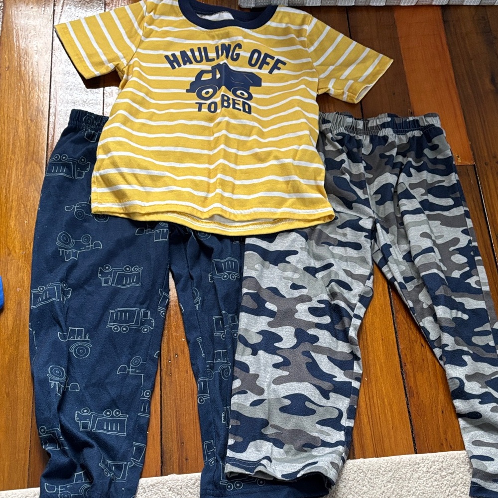Carter's Yellow and Blue Kids Pajama Set